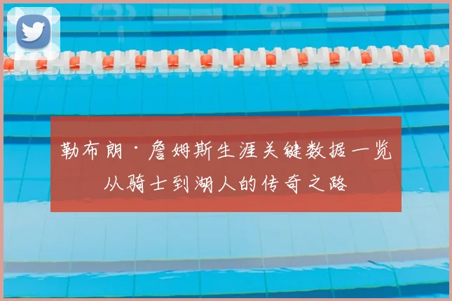 勒布朗·詹姆斯生涯关键数据一览：从骑士到湖人的传奇之路